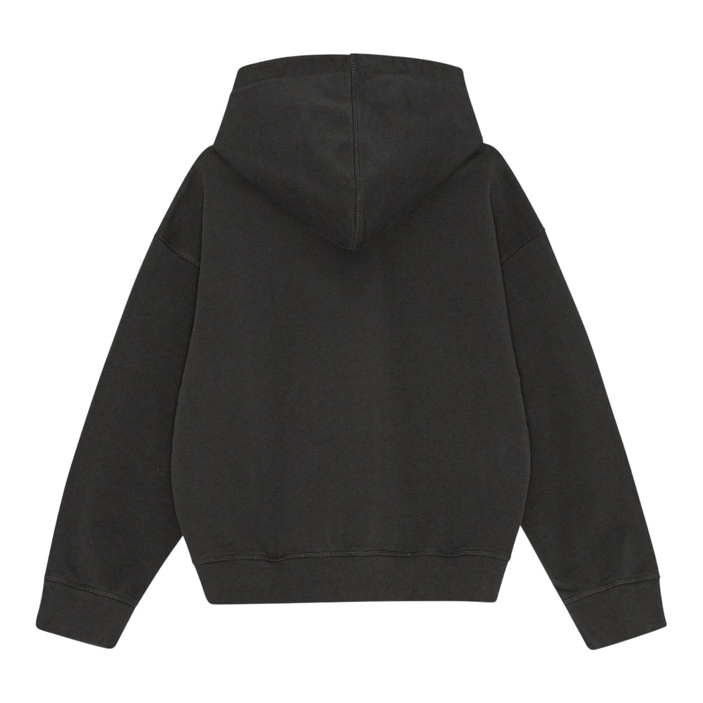 Club21 - GANNI - Isoli Oversize Animals Crop Hoodie - SWEATSHIRTS - Black