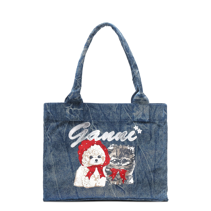 Large Easy Shopper Pocket Denim