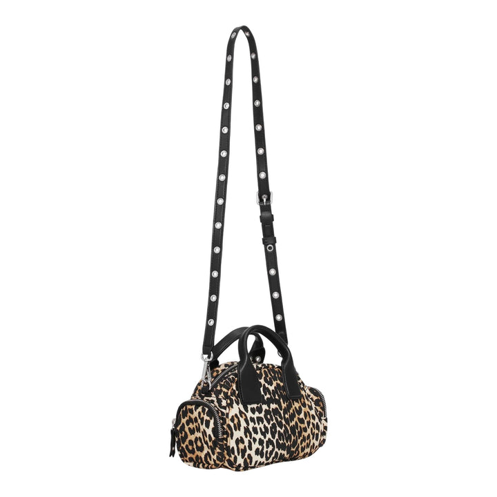 Club21 - GANNI - Leopard Mini Polochon Bag - HANDBAGS - Multi