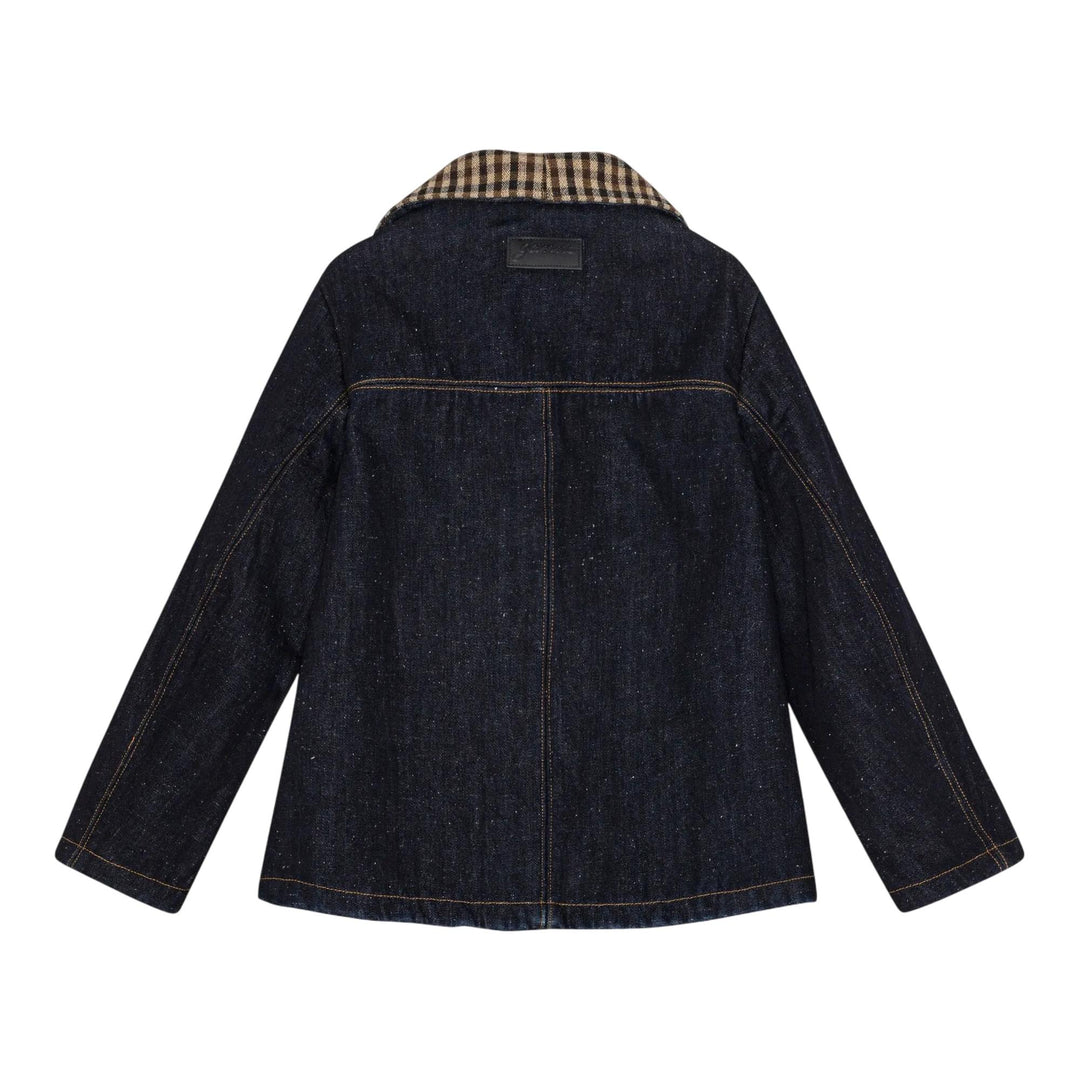 Club21 - GANNI - Neppy Denim Bonded Jacket - BLOUSON - Denim