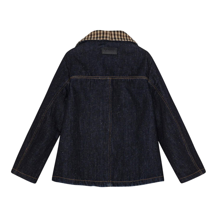Club21 - GANNI - Neppy Denim Bonded Jacket - BLOUSON - Denim
