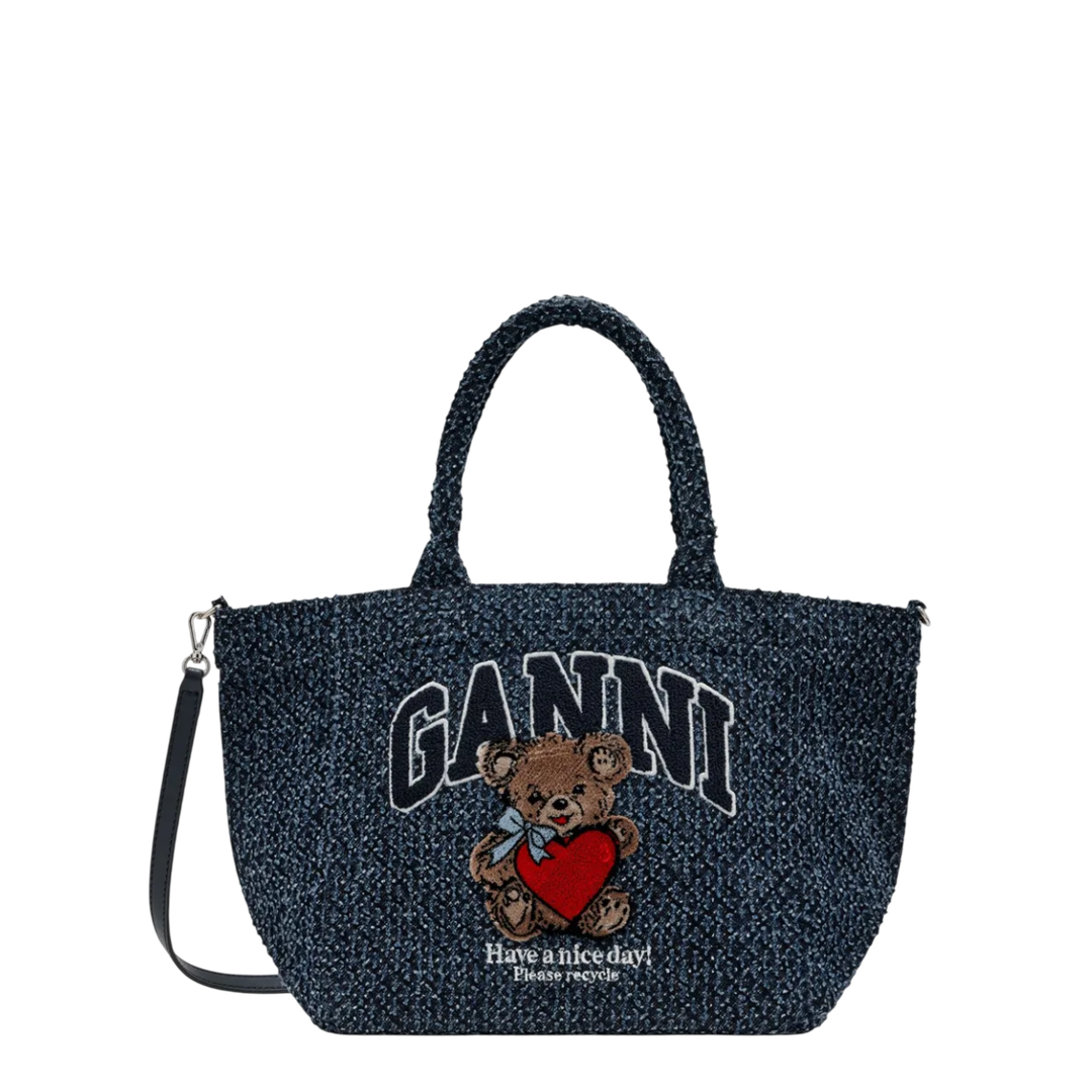 Small Trapeze Shopper Bear Tote