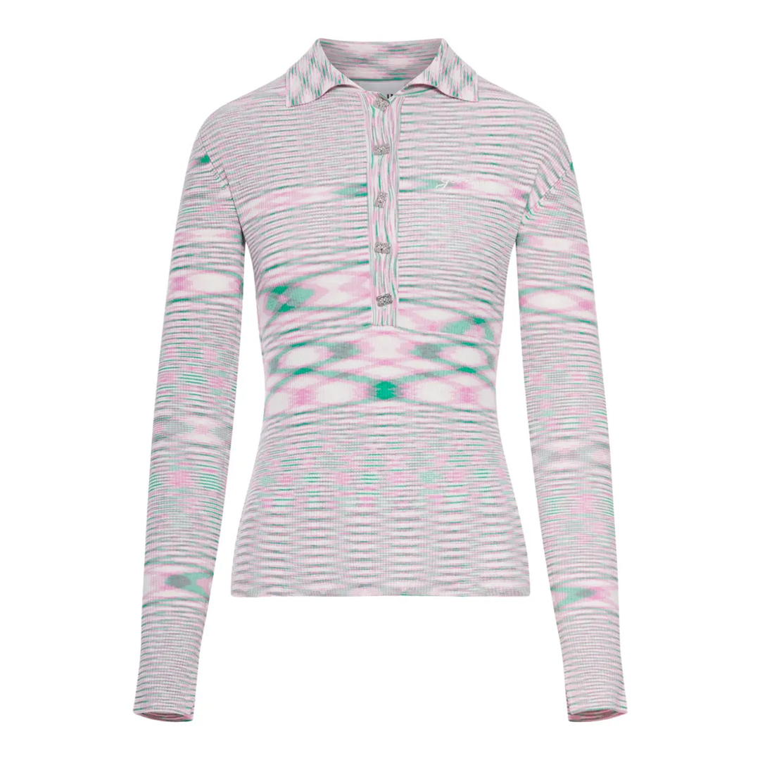 Spacedyed Knit Polo