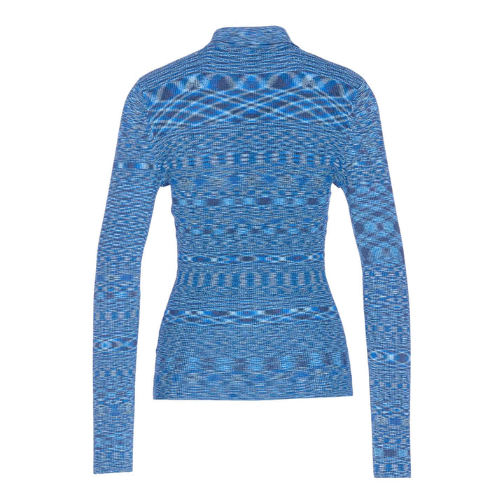Club21 - GANNI - Spacedyed Polo - WOVEN TOPS - Blue