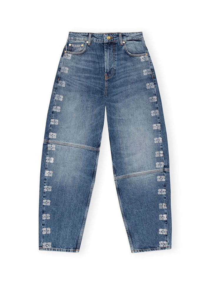 GANNI_Sparkle_Logo_Denim_Stary_Jeans-Blue