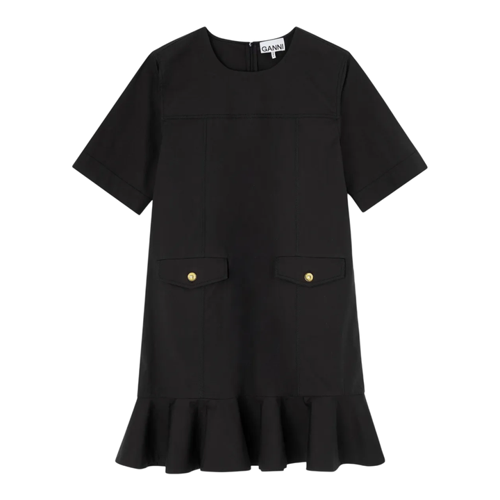 Stretch Cotton Mini Dress