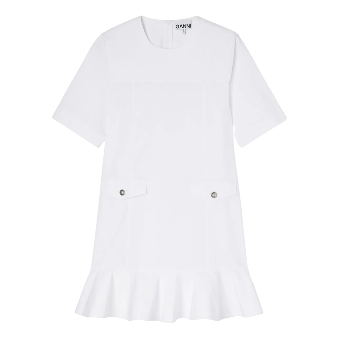 Stretch Cotton Mini Dress