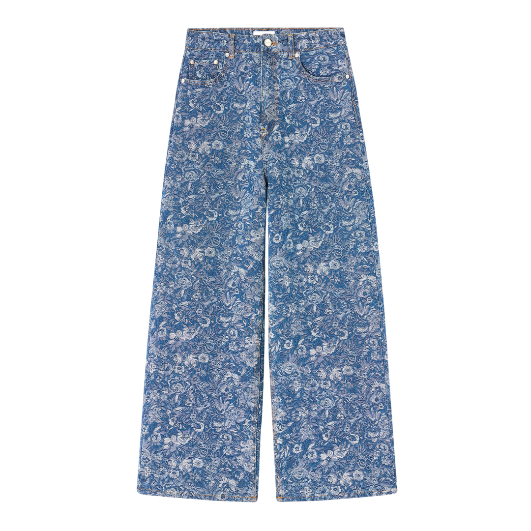 Tapestry Denim Baggy Jeans