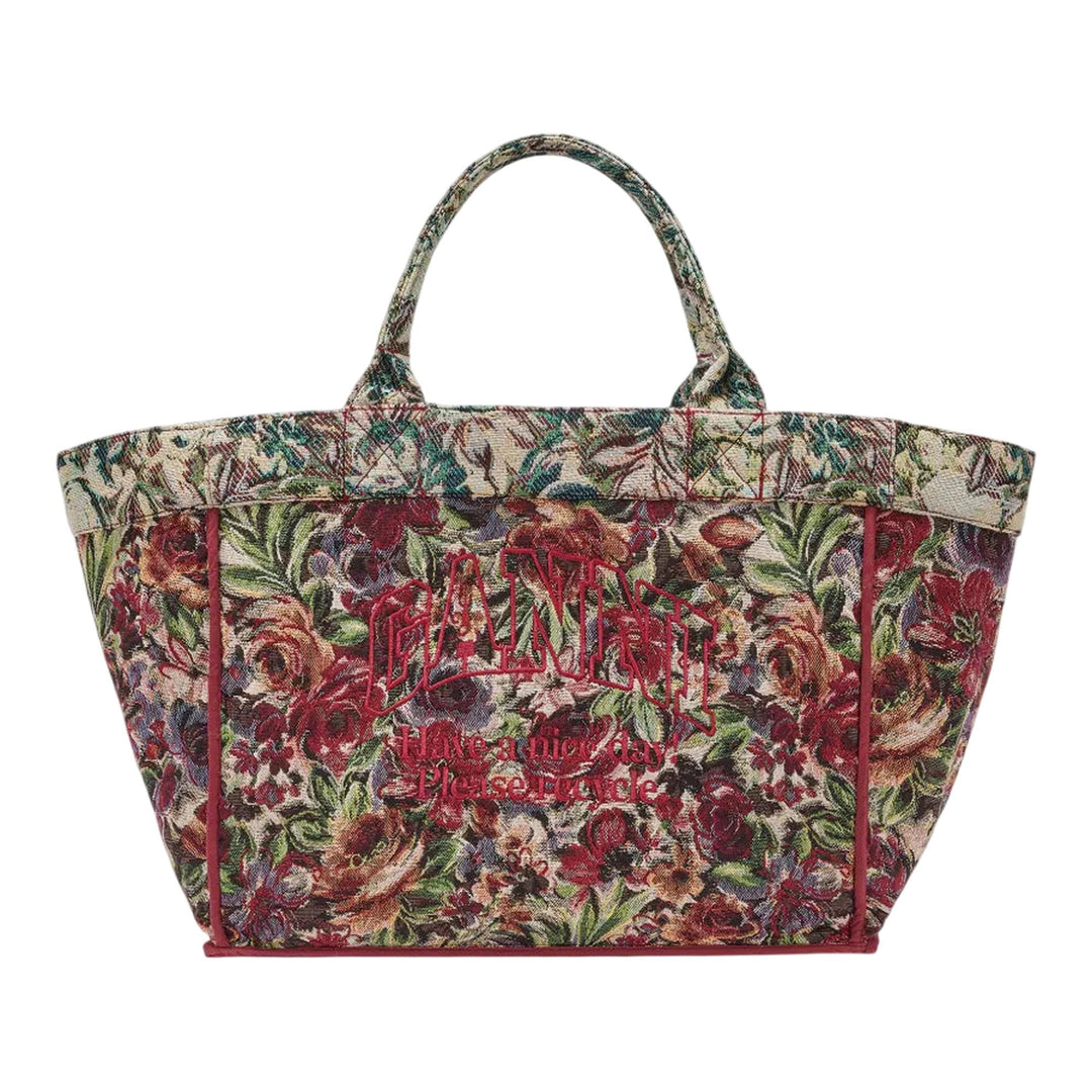 Club21 - GANNI - Tapestry XXL Tote - TOTES - Green
