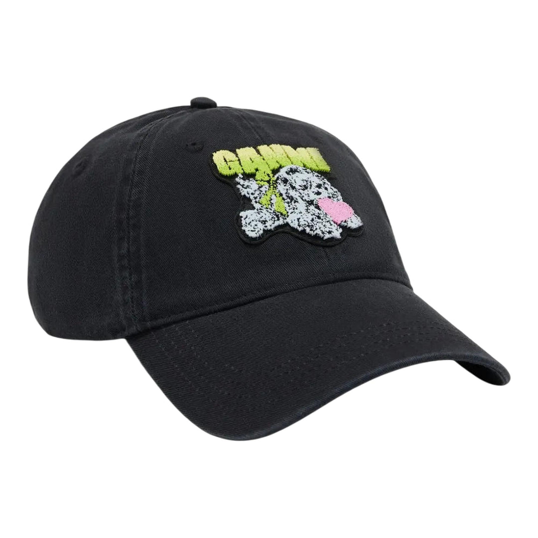 Club21 - GANNI - Washed Cotton Canvas Puppy Cap - HATS - Black