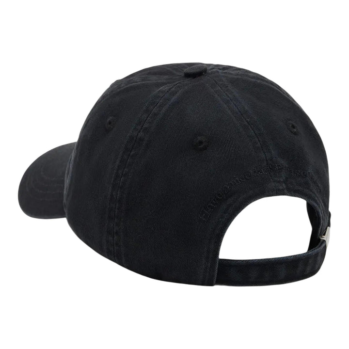 Club21 - GANNI - Washed Cotton Canvas Puppy Cap - HATS - Black