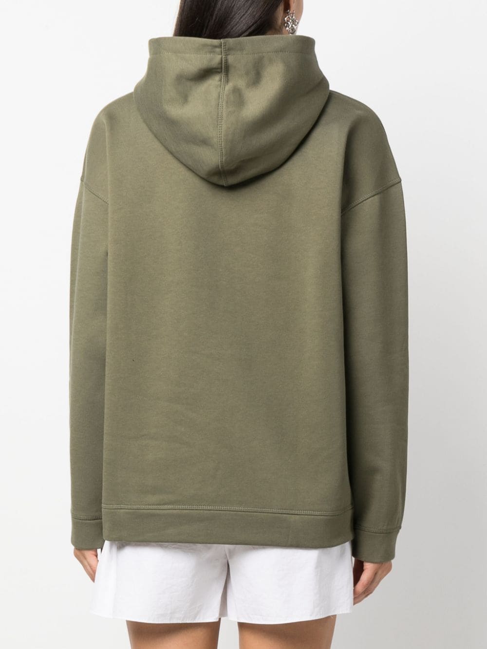 Ganni-Isoli-Animals-Oversized-Hoodie-Green-4