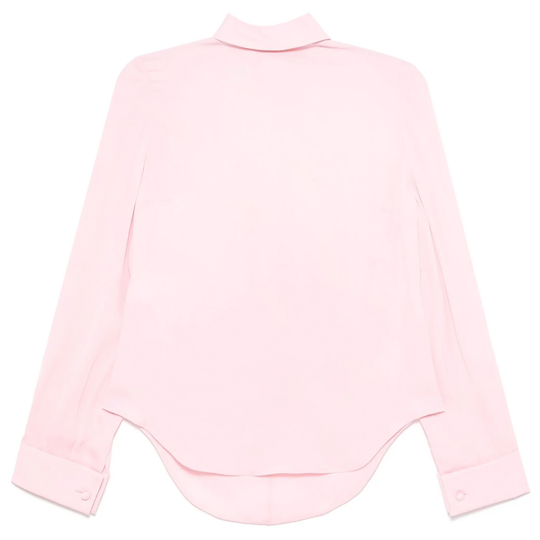 High Neck Crepe Blouse