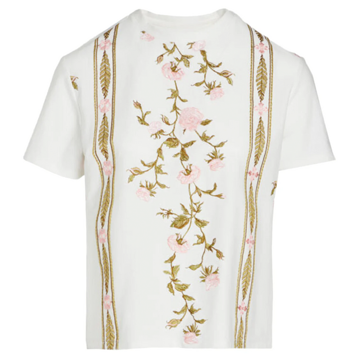 Jersey Center Embroidered Short Sleeve Tee