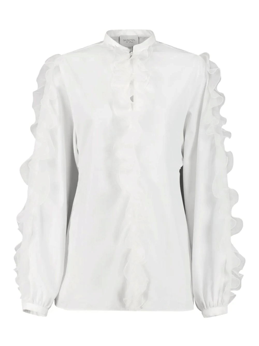 Giambattista-Valli-Ruffled-Cotton-Blend-Shirt-White-1