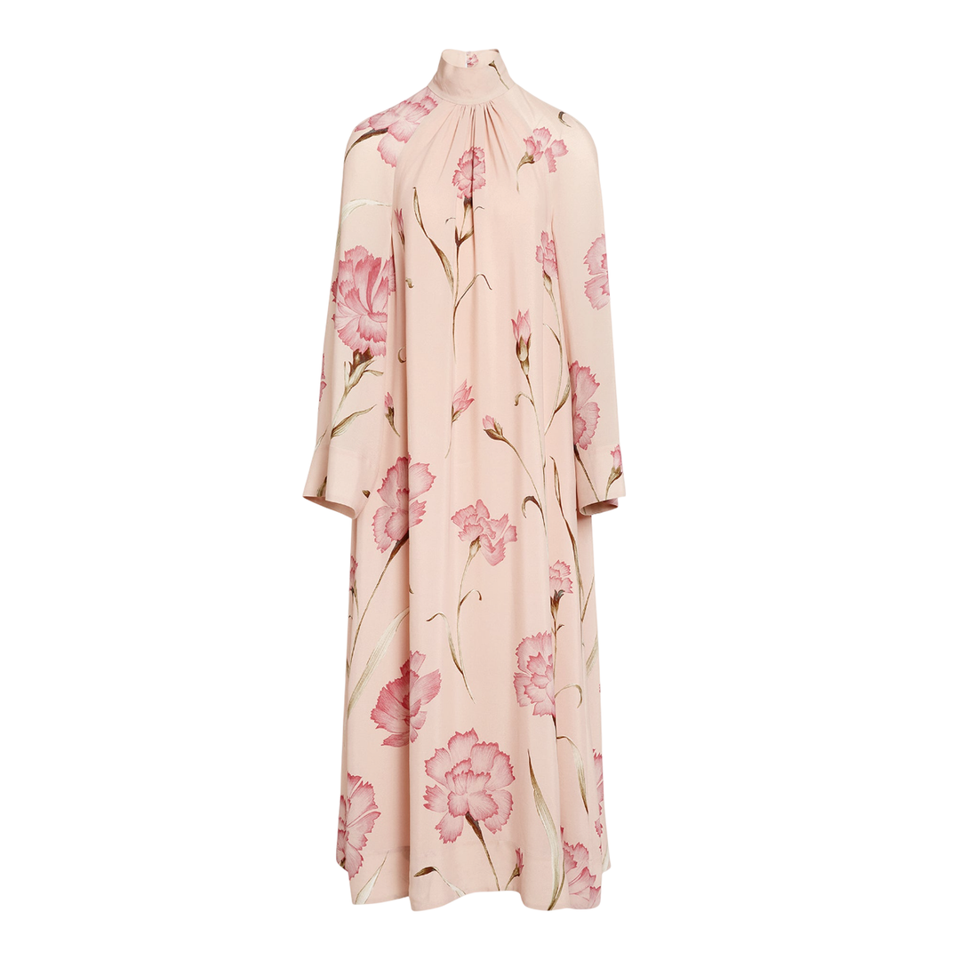 Floral Mock Neck Dress