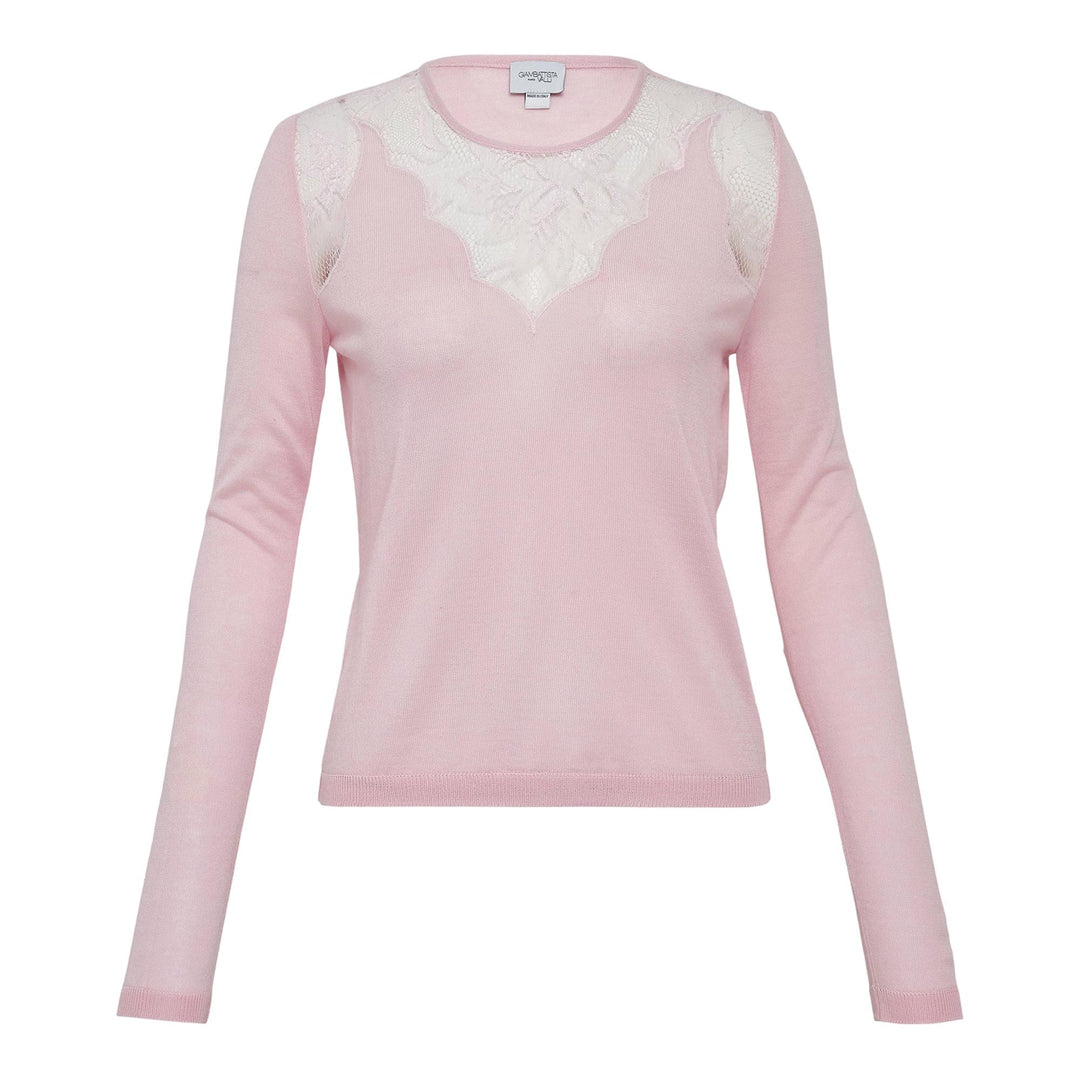 Club21 - Giambattista Valli - Cashmere Silk Knit Top - KNIT TOPS - Pink