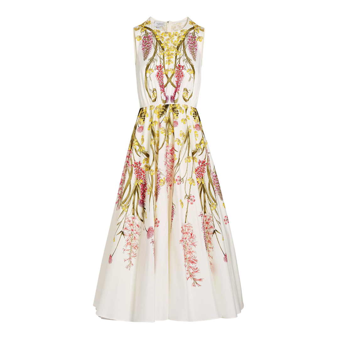 Popeline Printed Dress