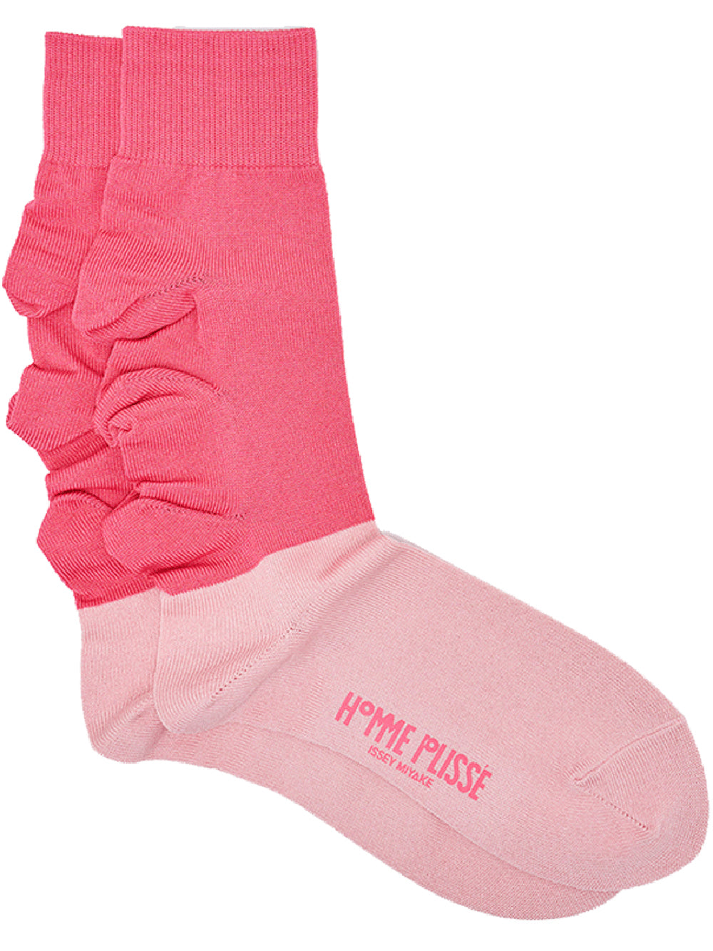 HOMME-PLISSE-ISSEY-MIYAKE-Flower-Socks-Pink-1