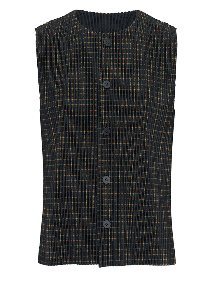 HOMME-PLISSE-ISSEY-MIYAKE-GRAPH-PAPER-Vest-Black-1