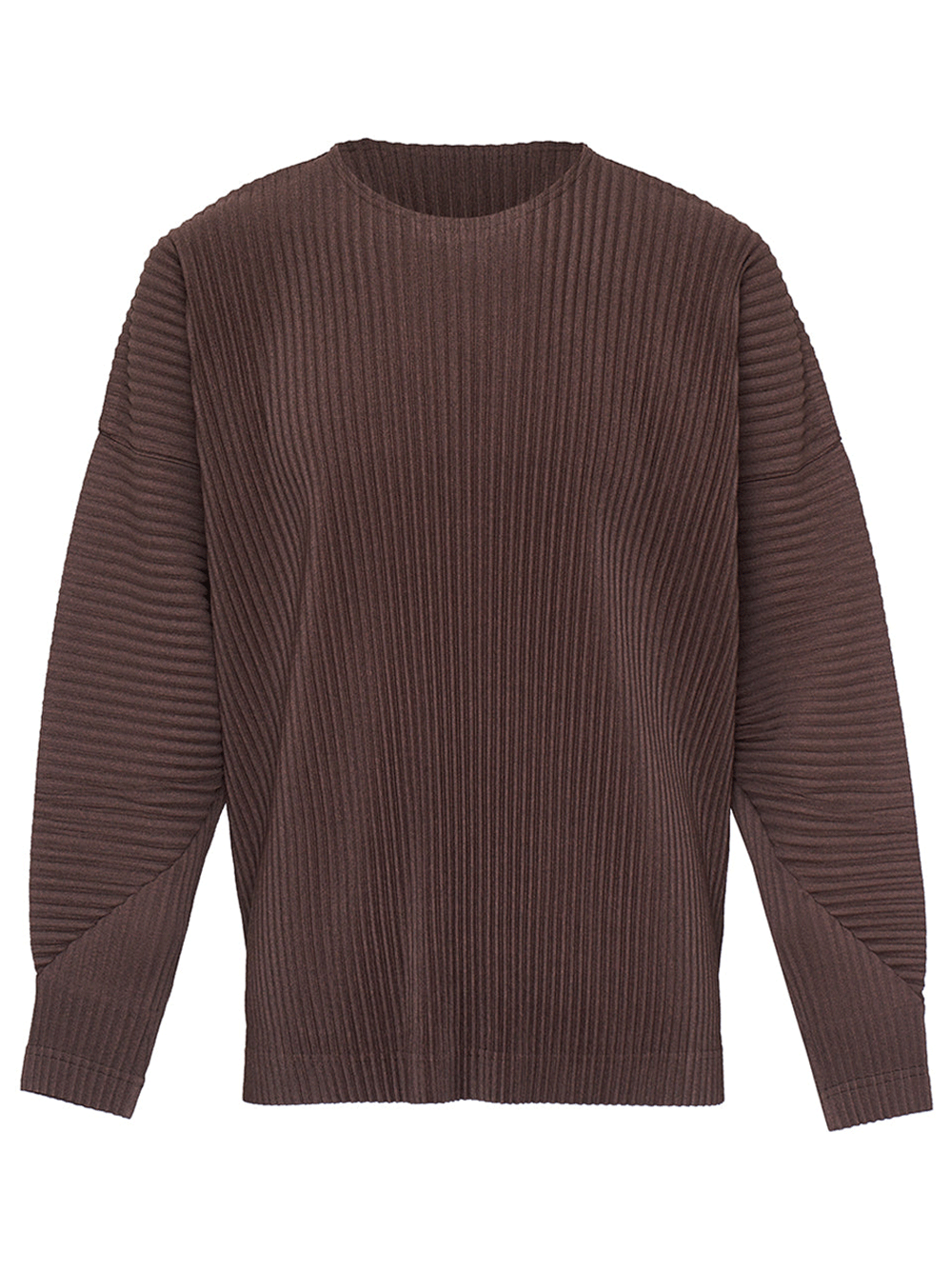 HOMME-PLISSE-ISSEY-MIYAKE-HEATHER-PLEATS-T-Shirt-Brown-1