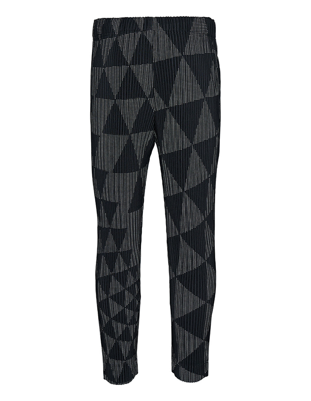 HOMME-PLISSE-ISSEY-MIYAKE-TRIANGULAR-GRID-Pants-Grey-2