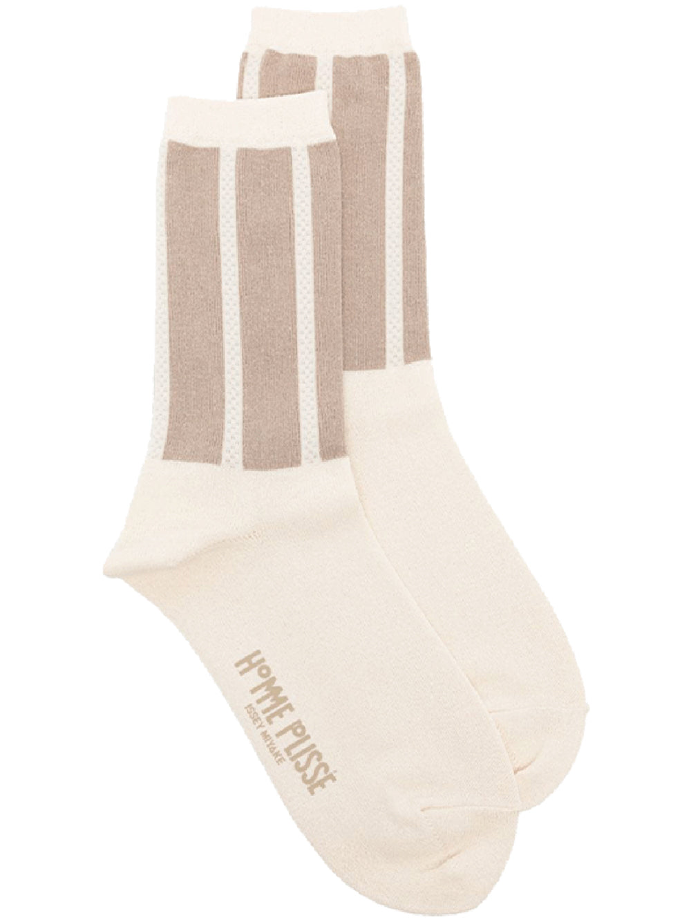 HOMME-PLISSE-ISSEY-MIYAKE-Washi-Jacquard-Socks-Ivory-1