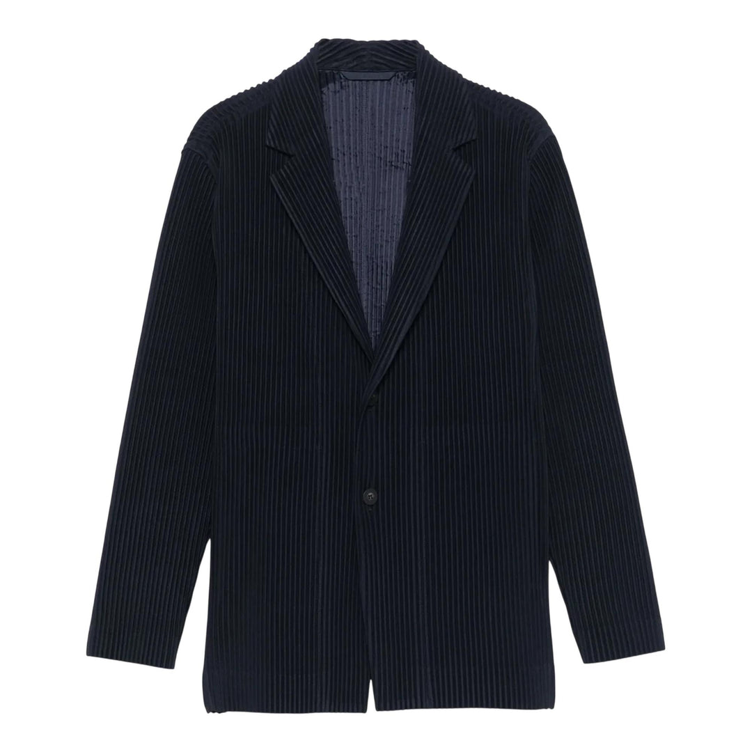 Club21 - HOMME PLISSE ISSEY MIYAKE - 2 Button Jacket Collar - JACKETS - Navy