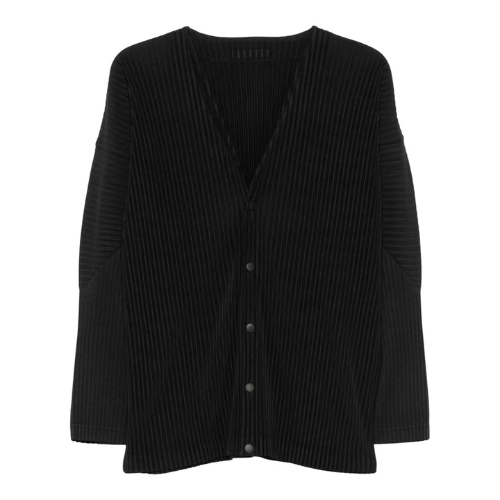 Club21 - HOMME PLISSE ISSEY MIYAKE - Basic Button Cardigan - CARDIGANS - Black