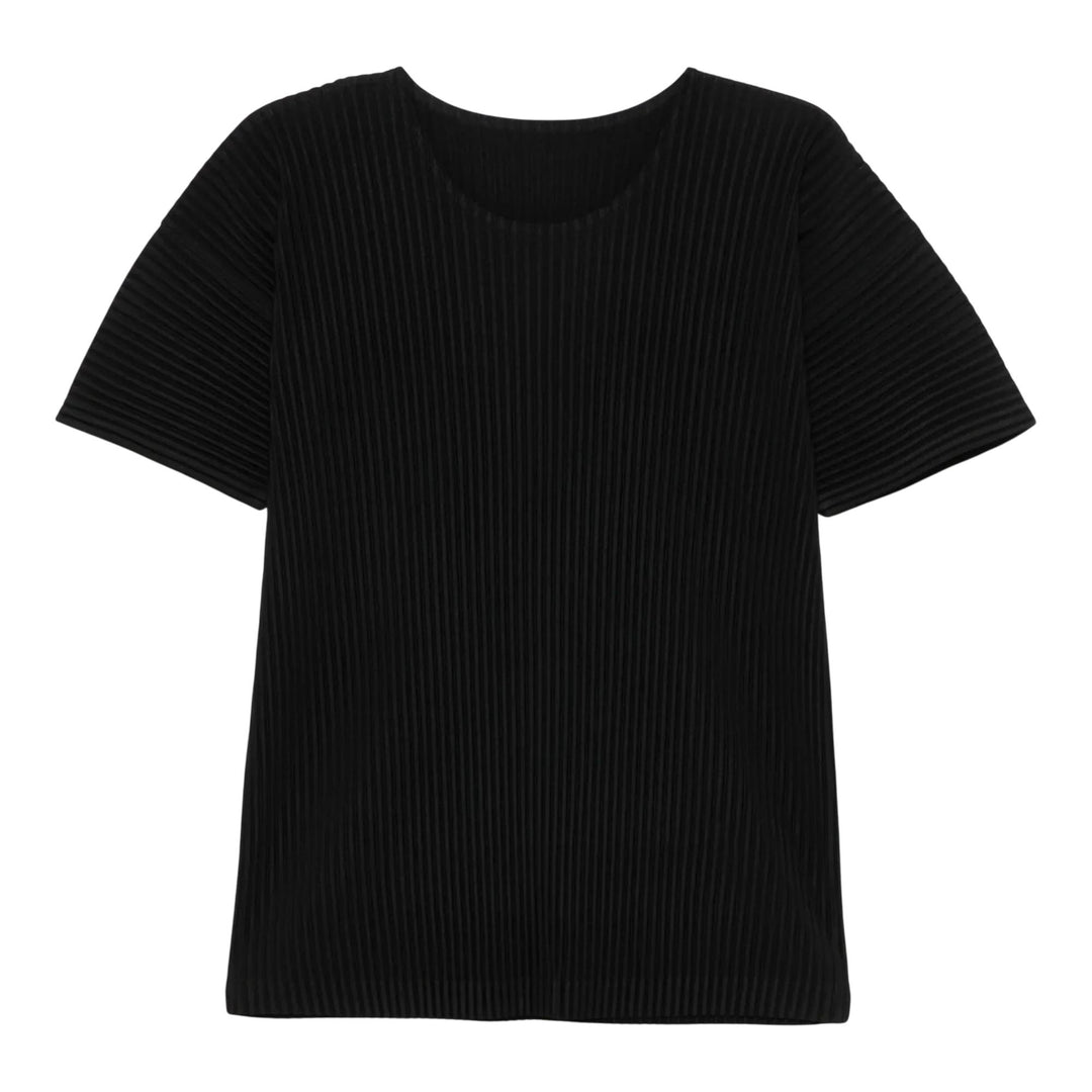 Club21 - HOMME PLISSE ISSEY MIYAKE - Basic T-Shirt - PLEATED TOPS - Black