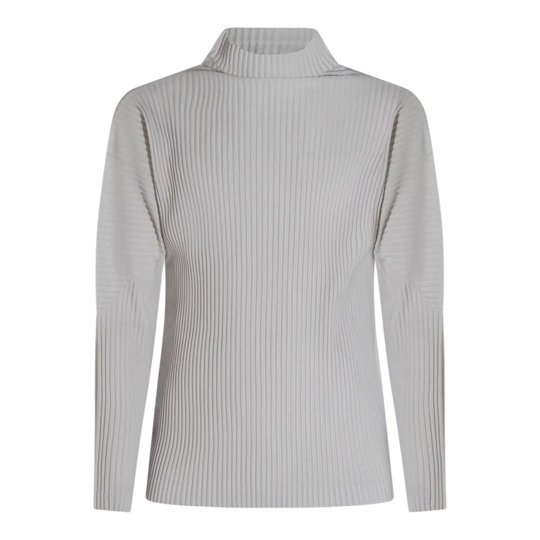 Club21 - HOMME PLISSE ISSEY MIYAKE - Basic Turtleneck Top - TEES - Light Grey