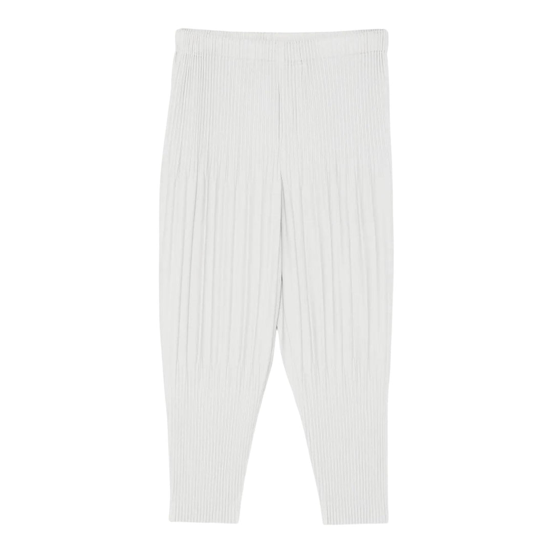 Club21 - HOMME PLISSE ISSEY MIYAKE - Basics Pants - PLEATED PANTS - Light Gray