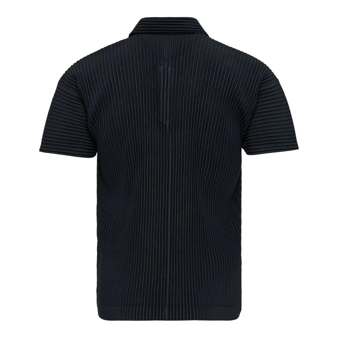 Club21 - HOMME PLISSE ISSEY MIYAKE - Basics Polo Shirt - PLEATED POLO - Black