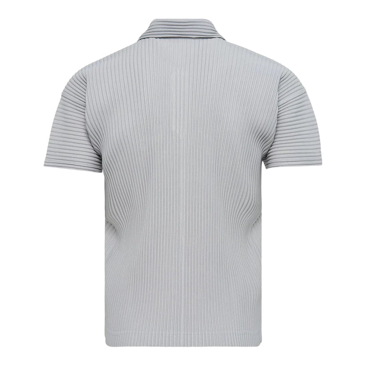 Club21 - HOMME PLISSE ISSEY MIYAKE - Basics Polo Shirt - PLEATED POLO - Light Gray