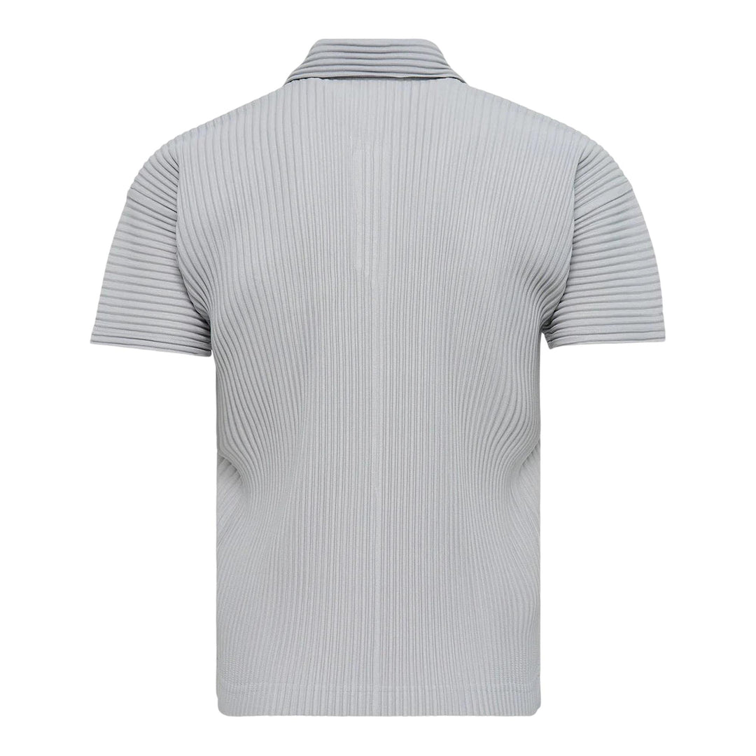 Club21 - HOMME PLISSE ISSEY MIYAKE - Basics Polo Shirt - PLEATED POLO - Light Gray