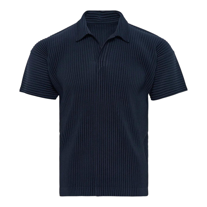 Club21 - HOMME PLISSE ISSEY MIYAKE - Basics Polo Shirt - PLEATED POLO - Navy