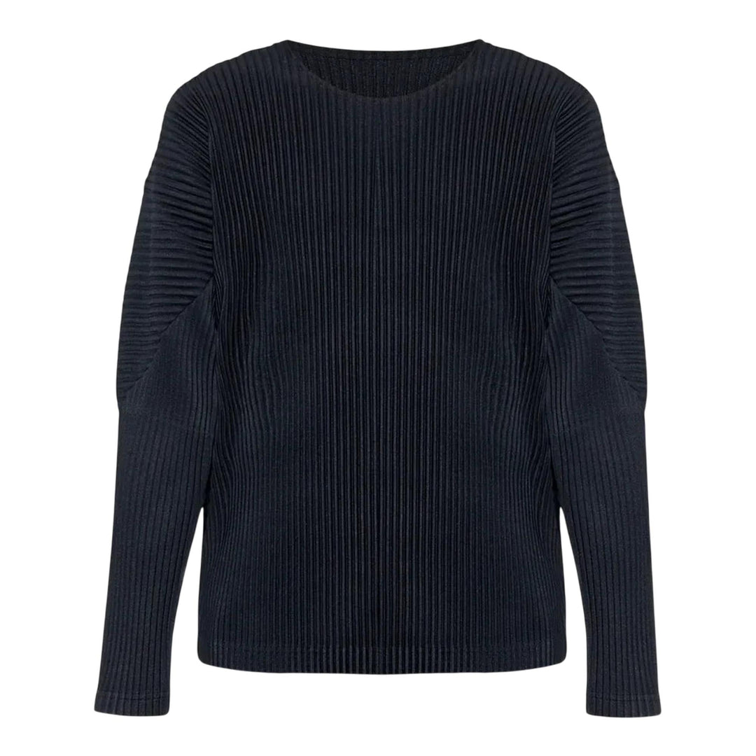 Club21 - HOMME PLISSE ISSEY MIYAKE - Basics T-Shirt - PLEATED TOPS - Navy