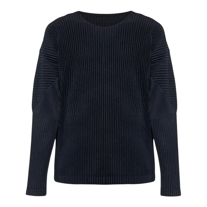 Club21 - HOMME PLISSE ISSEY MIYAKE - Basics T-Shirt - PLEATED TOPS - Navy