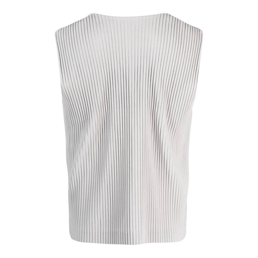 Club21 - HOMME PLISSE ISSEY MIYAKE - Basics Vest - PLEATED VESTS - Light Gray