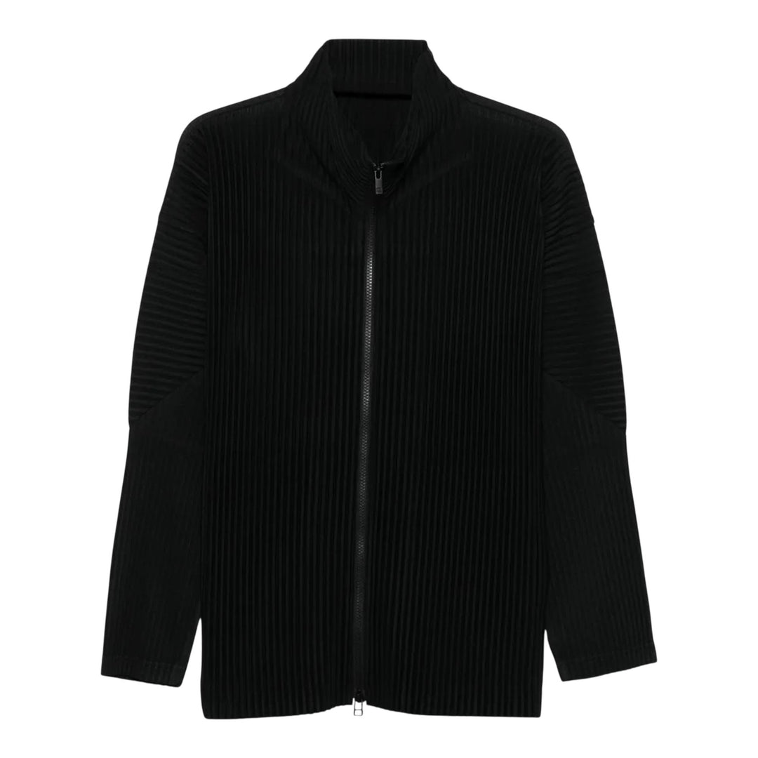 Club21 - HOMME PLISSE ISSEY MIYAKE - Basics Zip-Up Cardigan - PLEATED CARDIGANS - Black