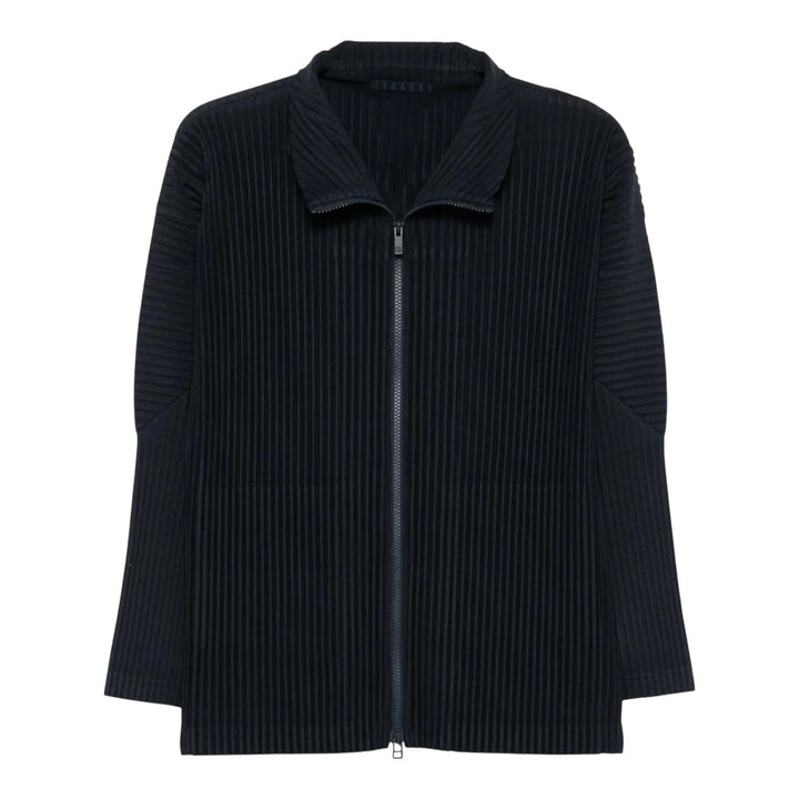 Club21 - HOMME PLISSE ISSEY MIYAKE - Basics Zip-Up Cardigan - PLEATED CARDIGANS - Navy