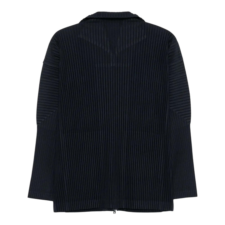 Club21 - HOMME PLISSE ISSEY MIYAKE - Basics Zip-Up Cardigan - PLEATED CARDIGANS - Navy