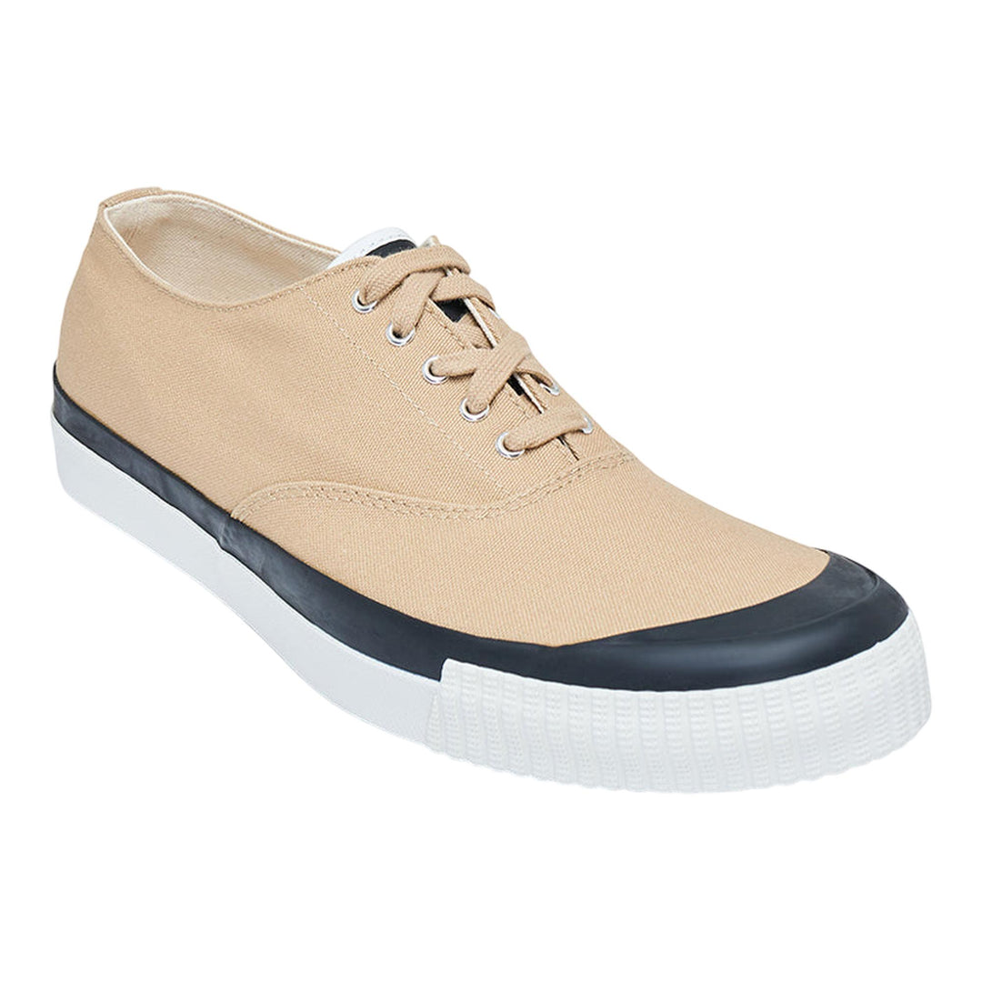 HOMME-PLISSE-ISSEY-MIYAKE-Canvas-Deck-Shoes-Low-Shoes-Beige-2