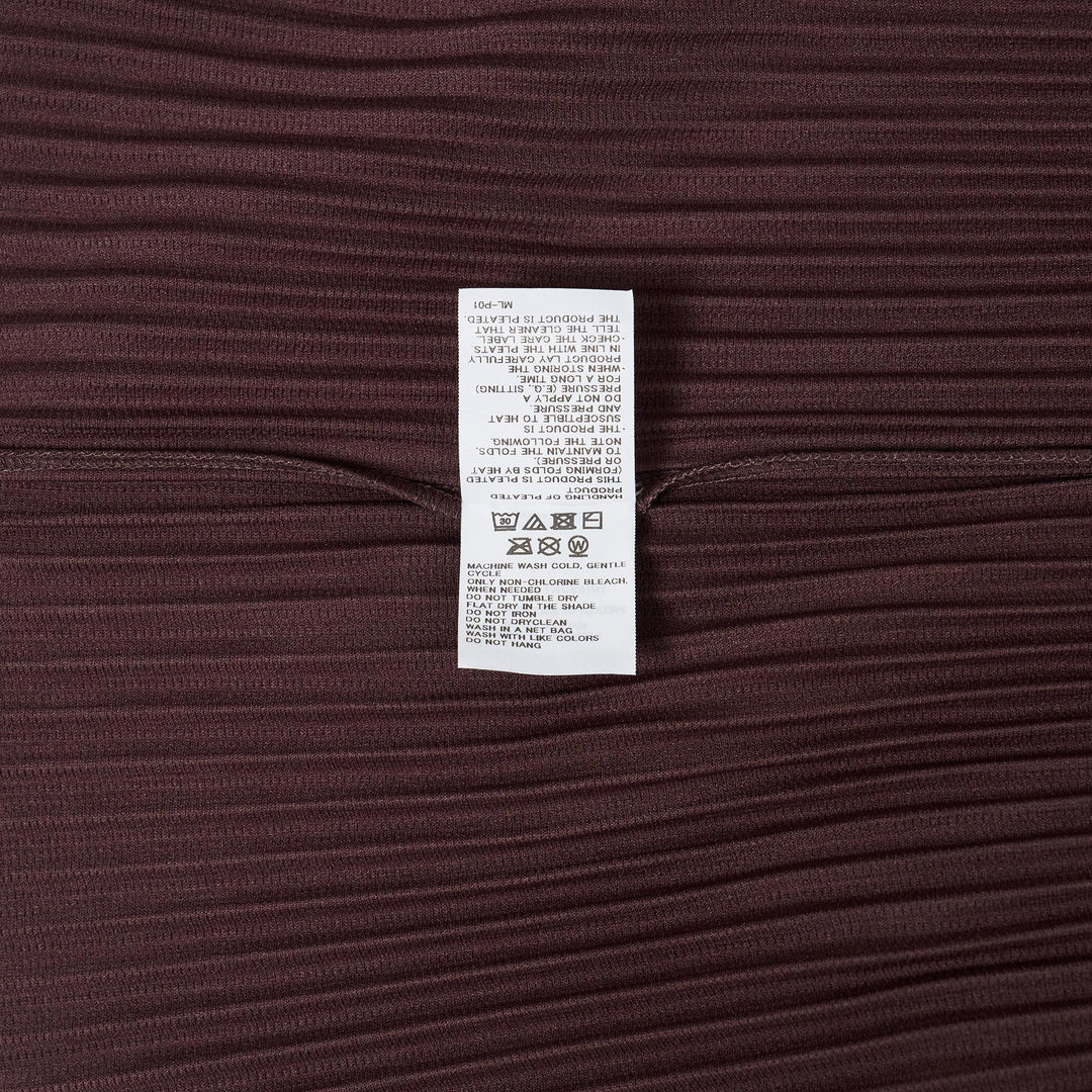 Club21 - HOMME PLISSE ISSEY MIYAKE - Color Pleats T-Shirt - PLEATED TOPS - Edge Brown