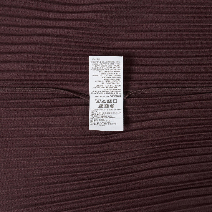 Club21 - HOMME PLISSE ISSEY MIYAKE - Color Pleats T-Shirt - PLEATED TOPS - Edge Brown