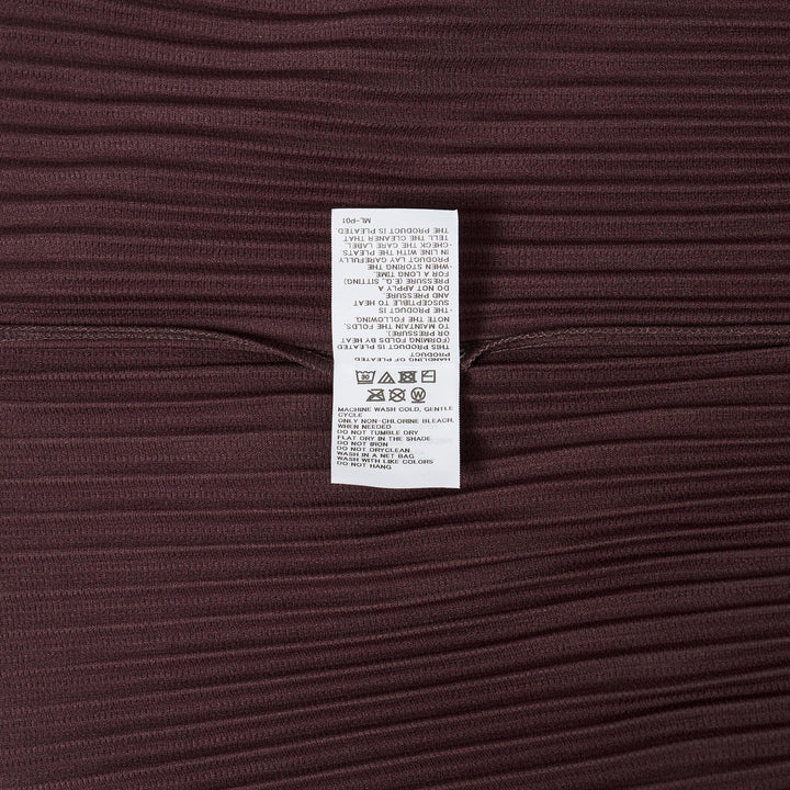 Club21 - HOMME PLISSE ISSEY MIYAKE - Color Pleats T-Shirt - PLEATED TOPS - Edge Brown