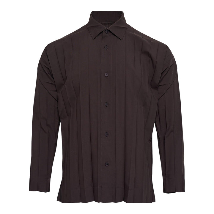 Club21 - HOMME PLISSE ISSEY MIYAKE - Edge Shirt Shirt - PLEATED SHIRT - Dark Brown