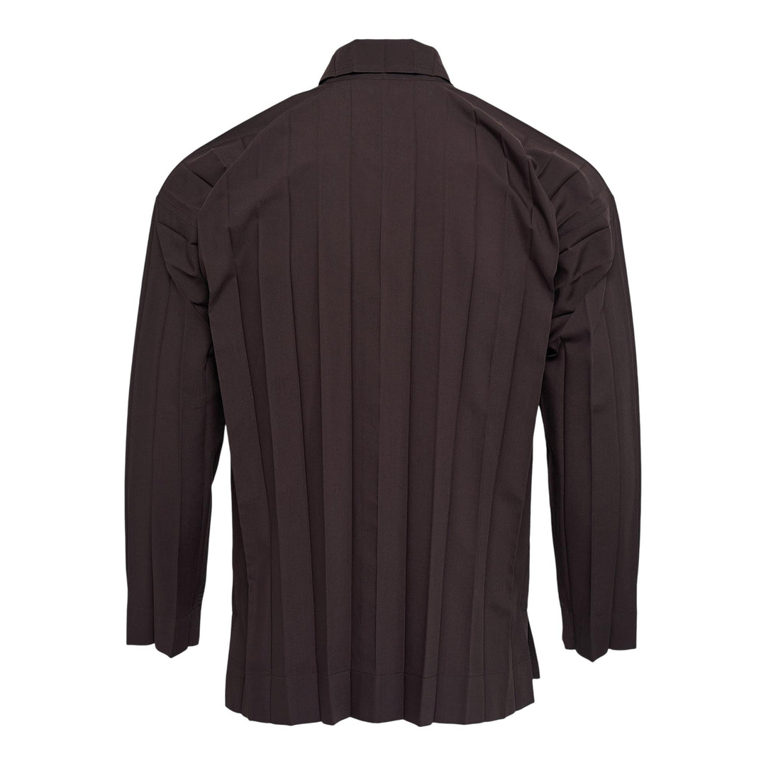 Club21 - HOMME PLISSE ISSEY MIYAKE - Edge Shirt Shirt - PLEATED SHIRT - Dark Brown