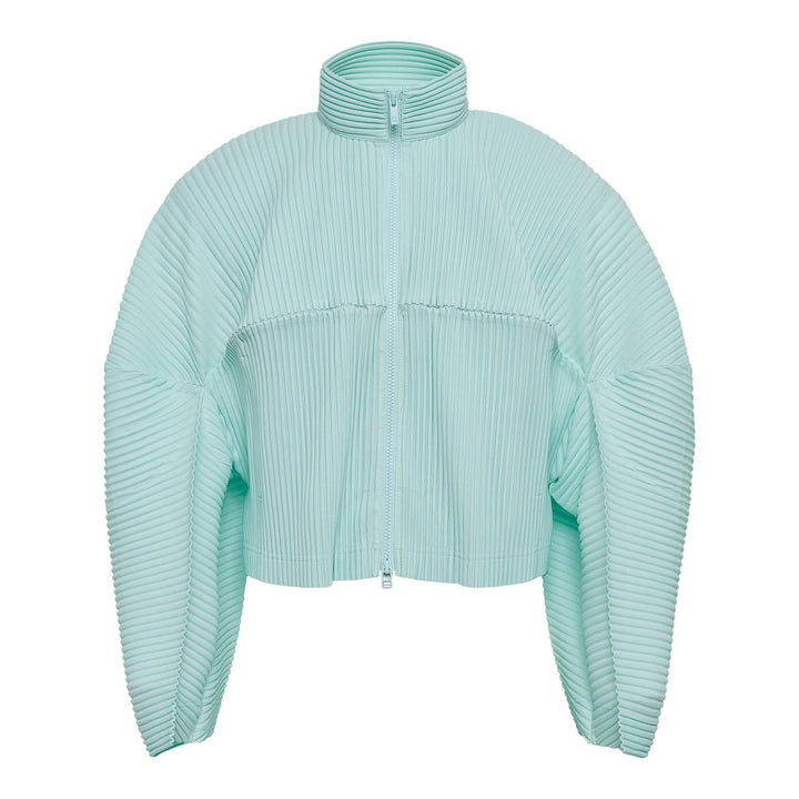 Club21 - HOMME PLISSE ISSEY MIYAKE - Kinetic Sculpture Blouson - PLEATED BLOUSONS - Mint Green