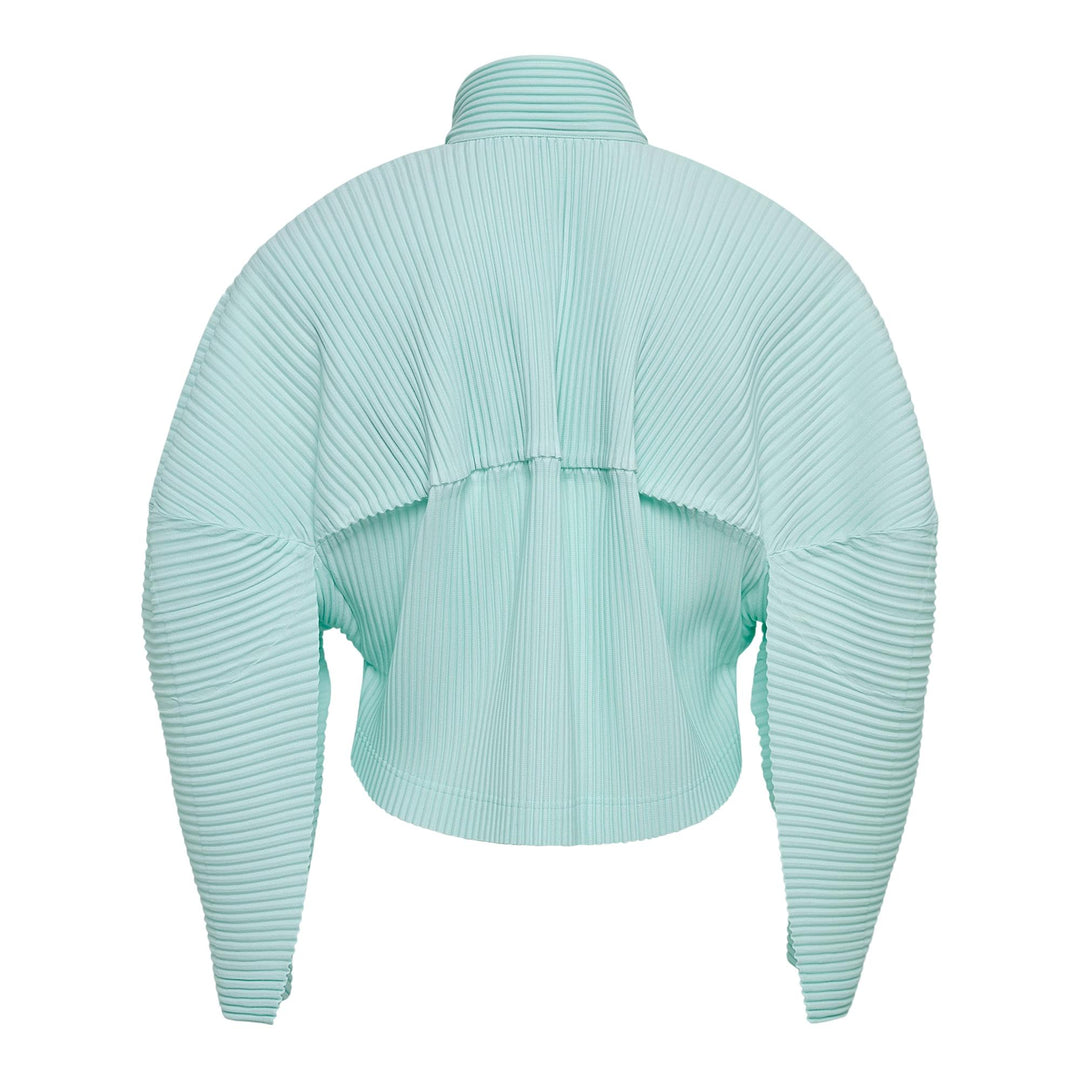 Club21 - HOMME PLISSE ISSEY MIYAKE - Kinetic Sculpture Blouson - PLEATED BLOUSONS - Mint Green